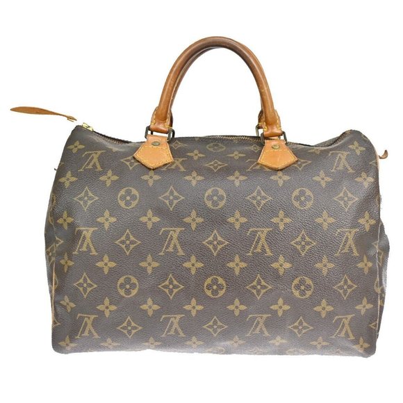 LOUIS VUITTON Speedy 30 Travel Hand Bag Monogram Leather Brown - Picture 1 of 16